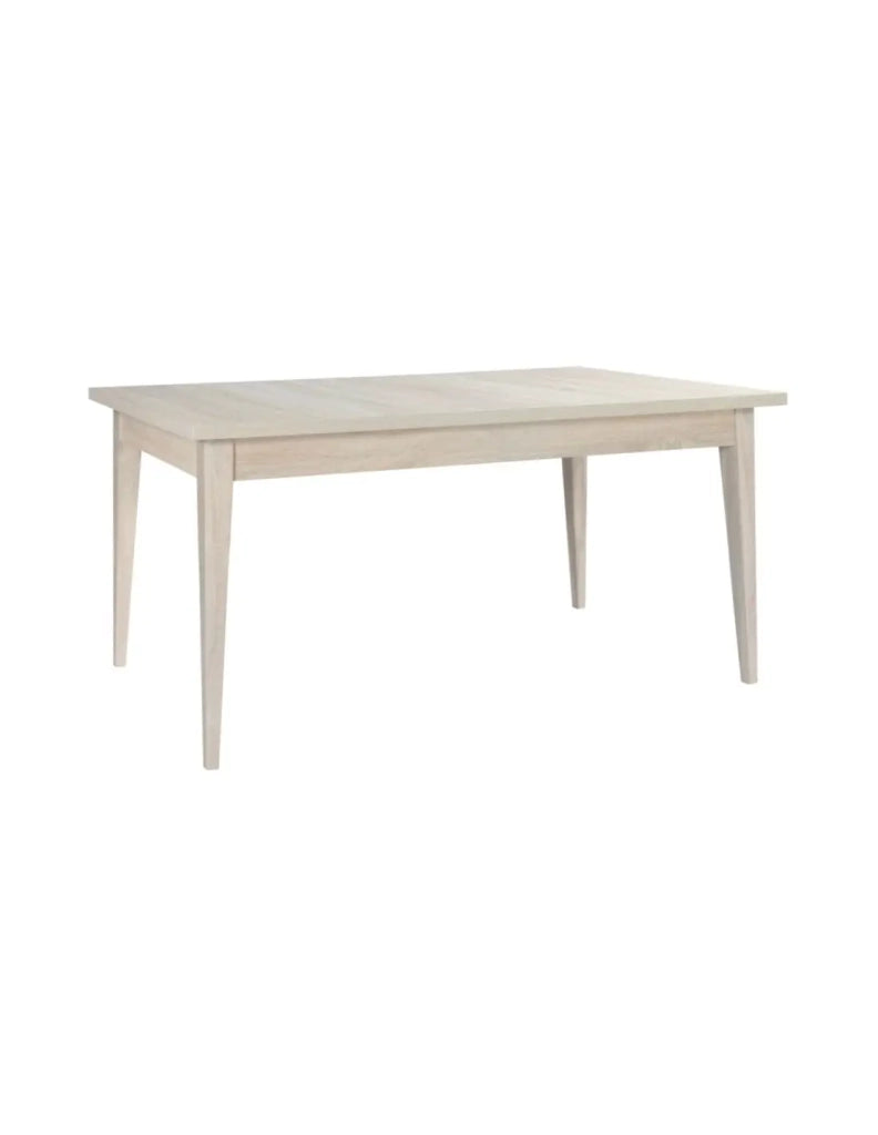 Sala da pranzo completa MALMO con tavolo allungabile 6 posti e buffet alto - Rovere chiaro e grigio