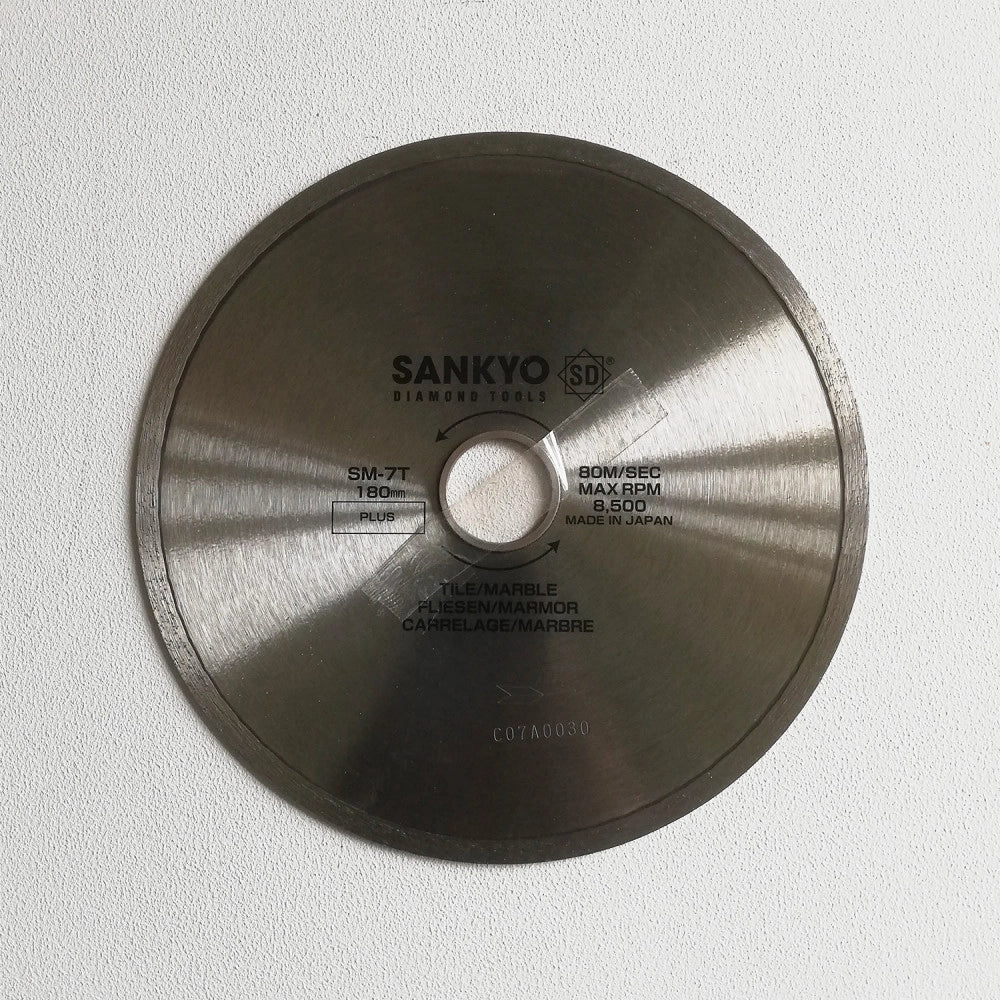 Sankyo disco diamantato 180mm per tagliapiastrelle ad acqua
