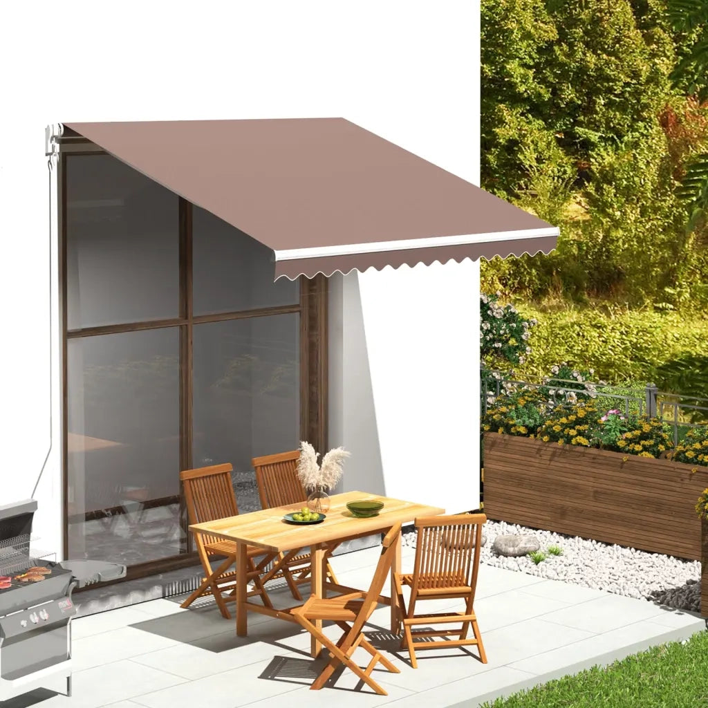 Tessuto di Ricambio per Tenda da Sole Marrone 300x250 cm 311975
