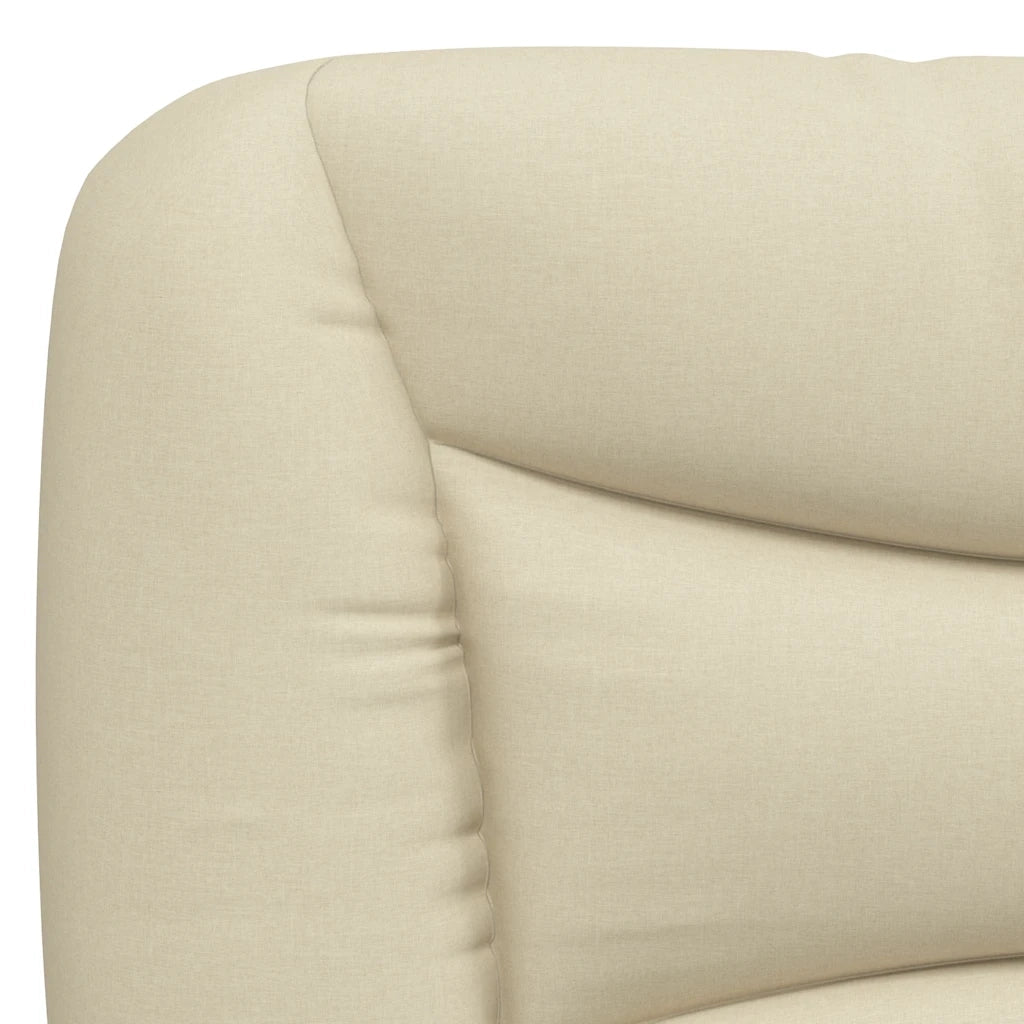 Letto matrimoniale | Letto per adulti | Giroletto senza Materasso Hvar Crema 160x200 cm in Tessuto