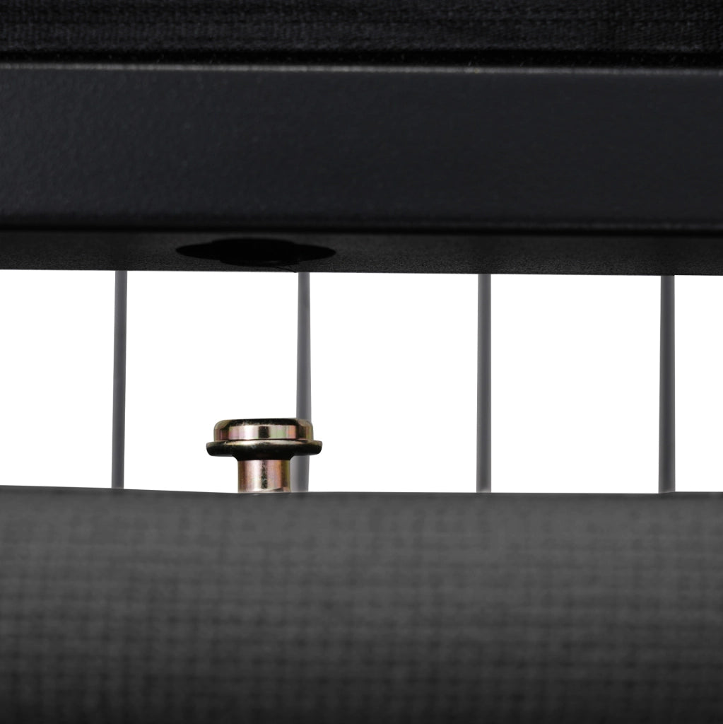 Letto singolo 90x200 cm con testiera regolabile, LED e 2 cassetti