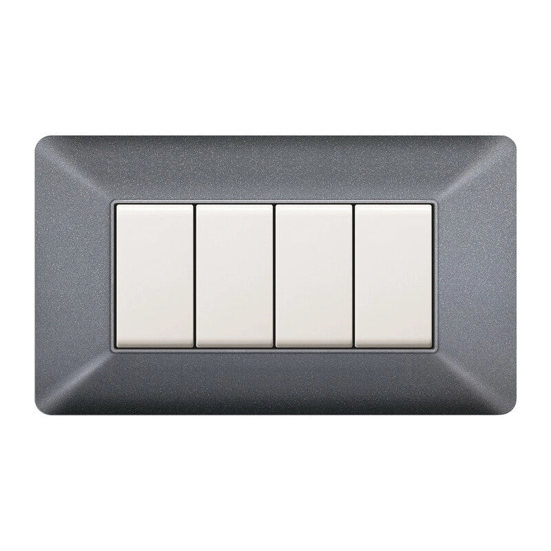 PLACCA EASY MATIX GRIGIO CHIARO 4P