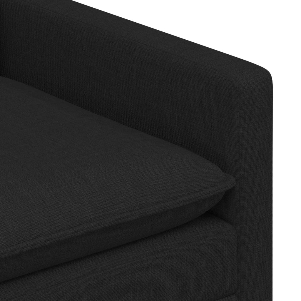 Set di divani 2 pz Nero Tessuto 3417139