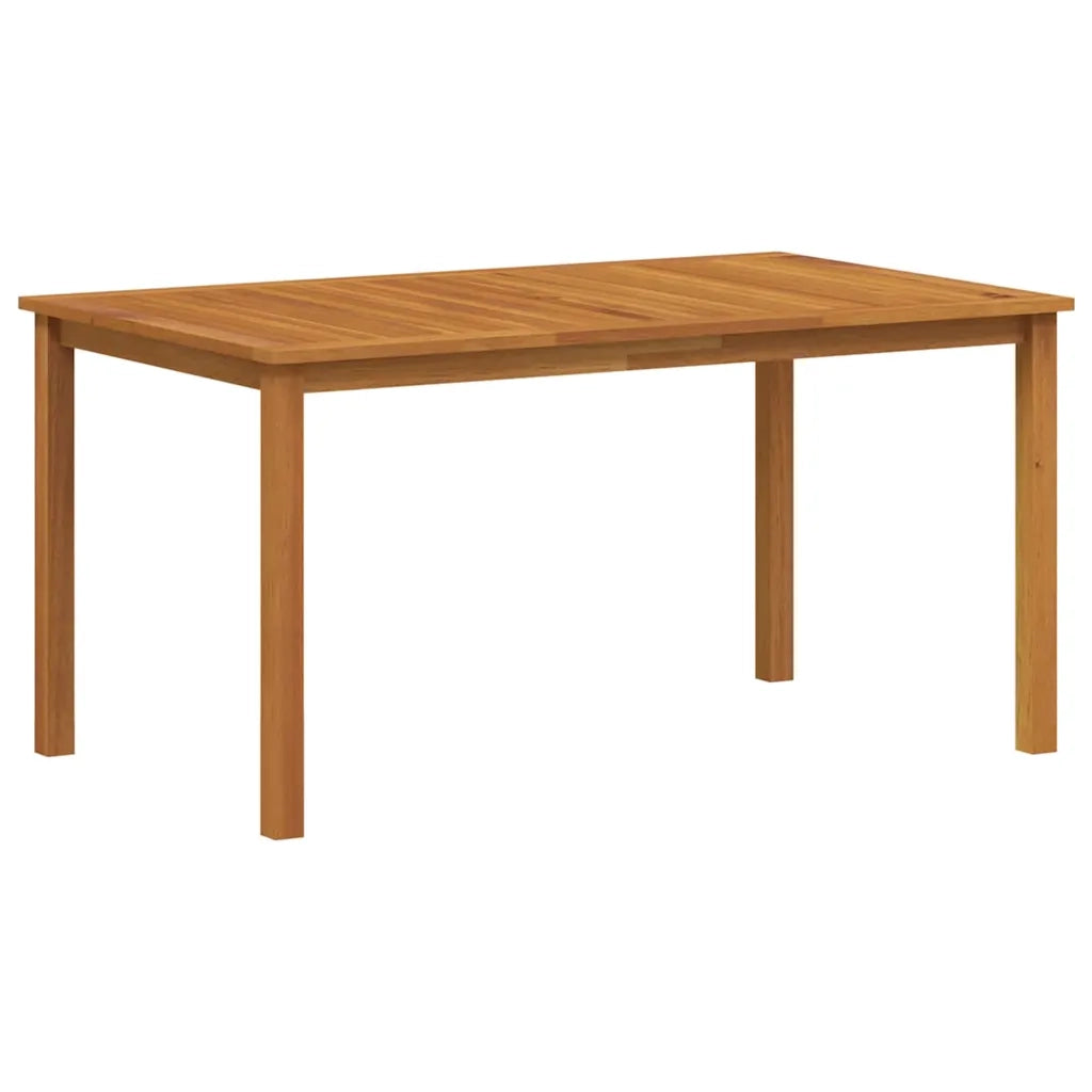 Set da Pranzo per Giardino 5 pcs Nero Legno di Acacia Massello