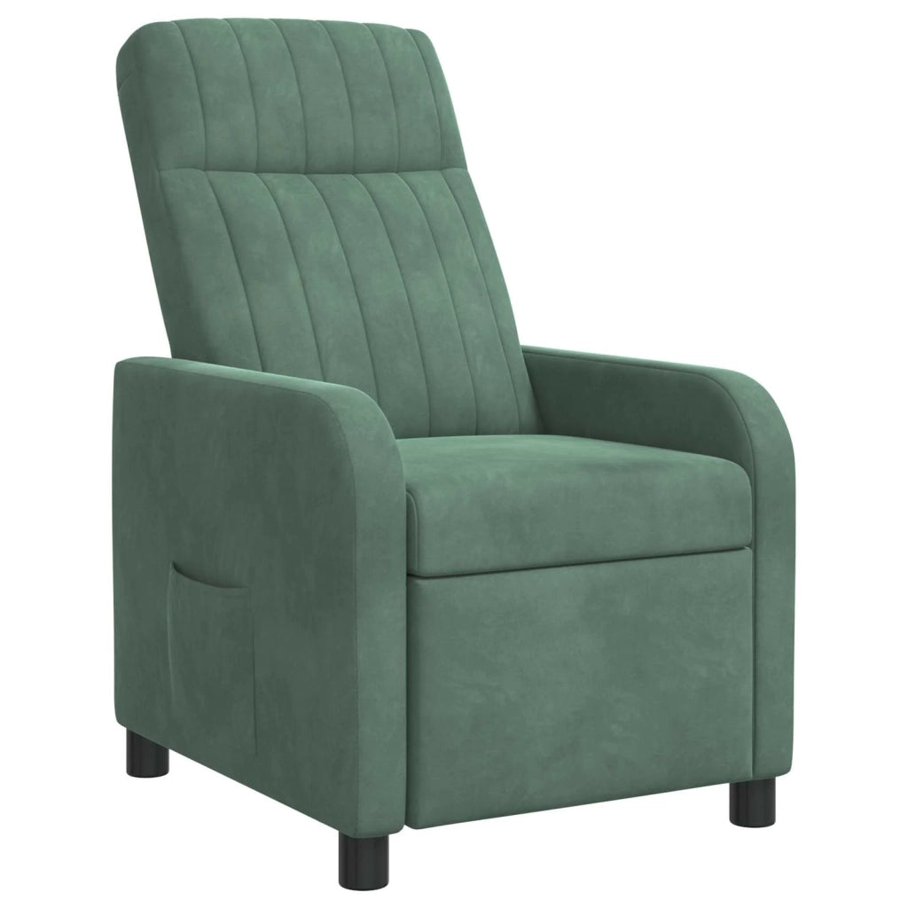 Poltrona reclinabile Verde Mare Velluto (V) 42035119
