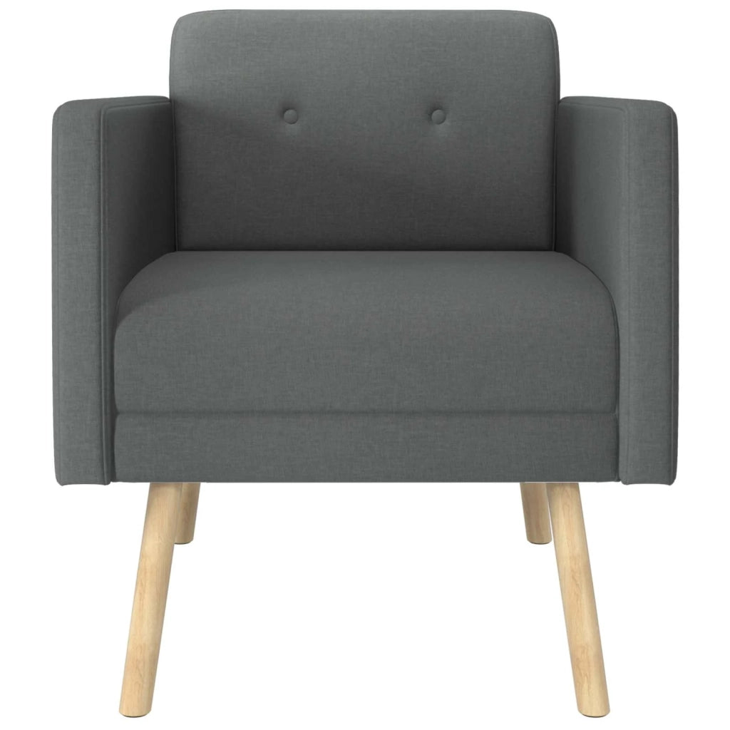 Sedia d'accento Grigio Scuro Tessuto 42044783