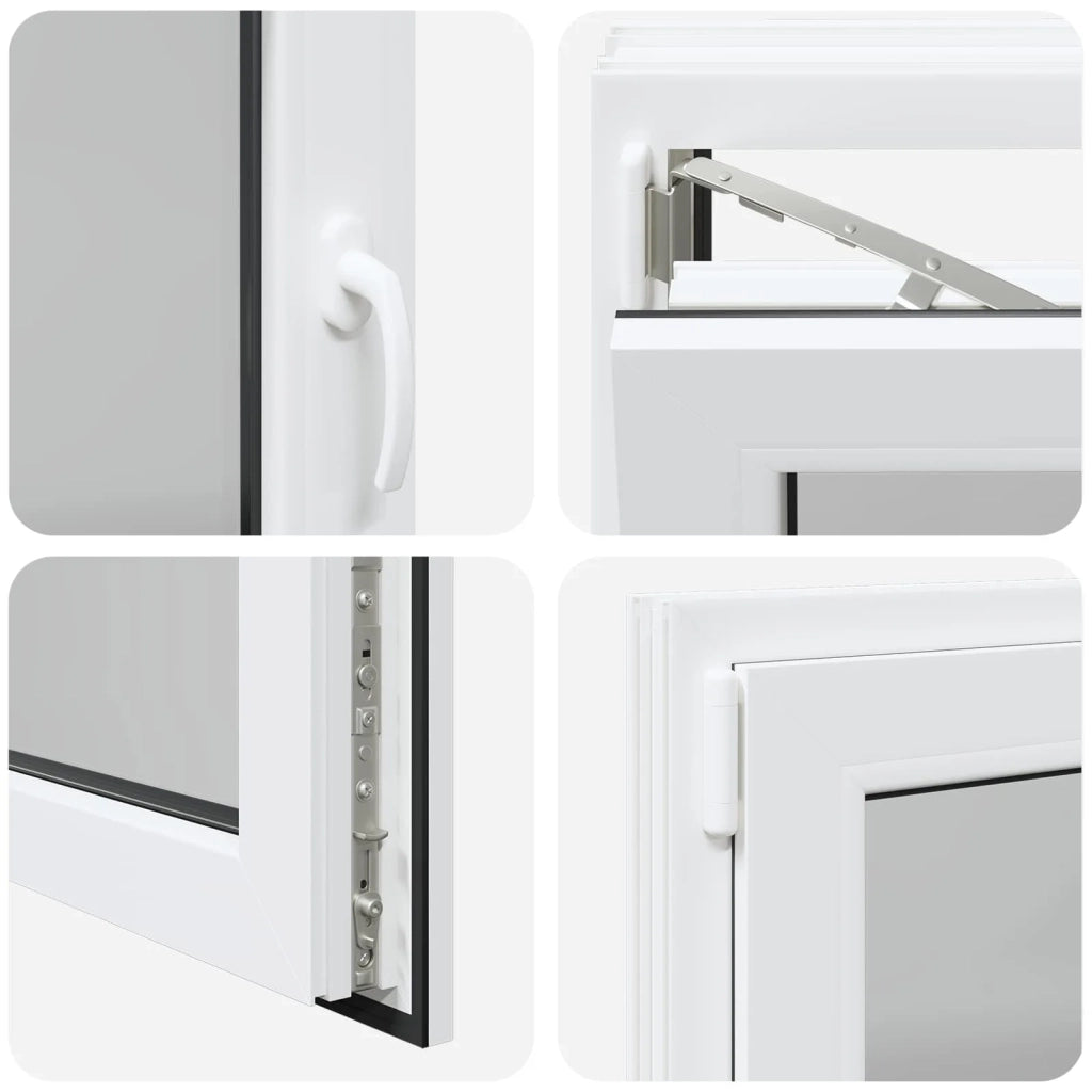Finestra per Soffitta RISOR 100 x 70 cm PVC e Vetro Bianco CFW9889907