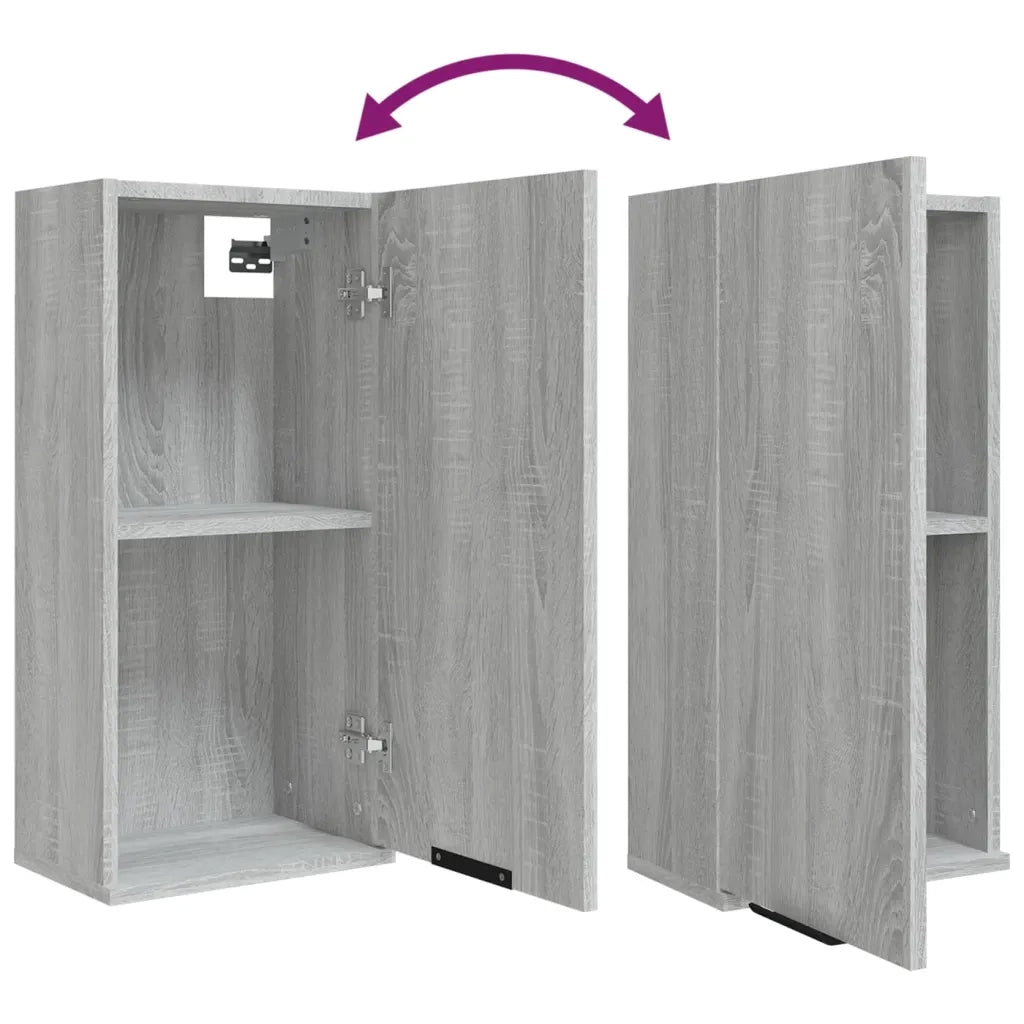 Mobile da Bagno | Armadio da bagno a Parete Grigio Sonoma 32x20x67 cm