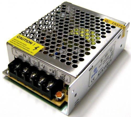 ALIMENTATORE TRASFORMATORE 220V STABILIZZATO 12V TRIMMER PER LED TELECAMERA Trimmer 2A