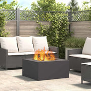 Focolare Nero 80 x 80 x 40 cm Acciaio