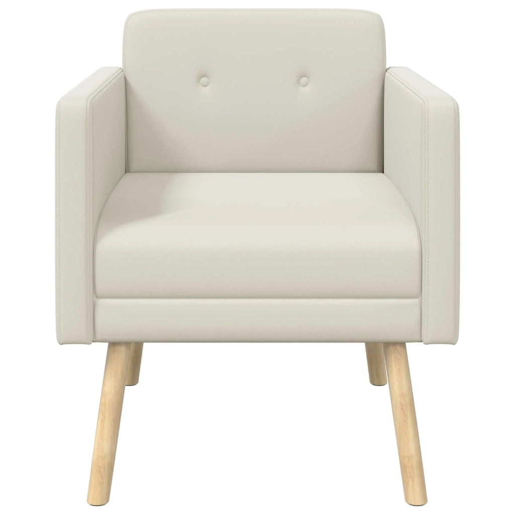 Poltrona decorativa Crema Velluto 42044803