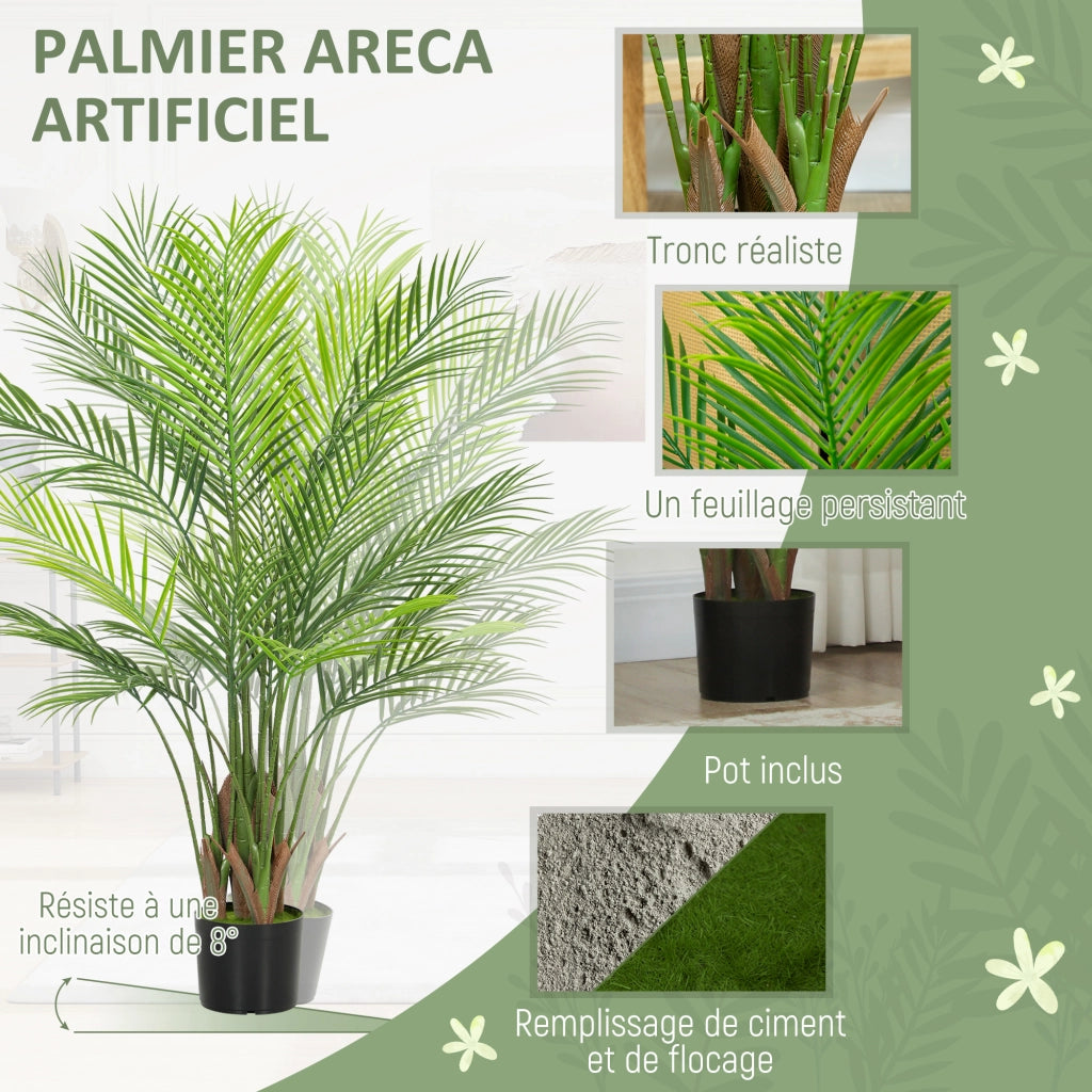 Palma artificiale 120 cm ¨C Xylo ¨C Verde con vaso plastica