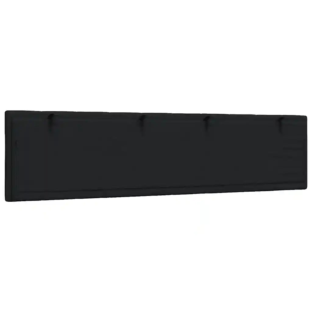 Coussin de tête de lit Hanko noir 200 cm tissu