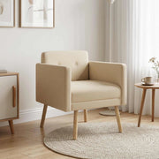 Sedia d'accento Crema Tessuto 42044789