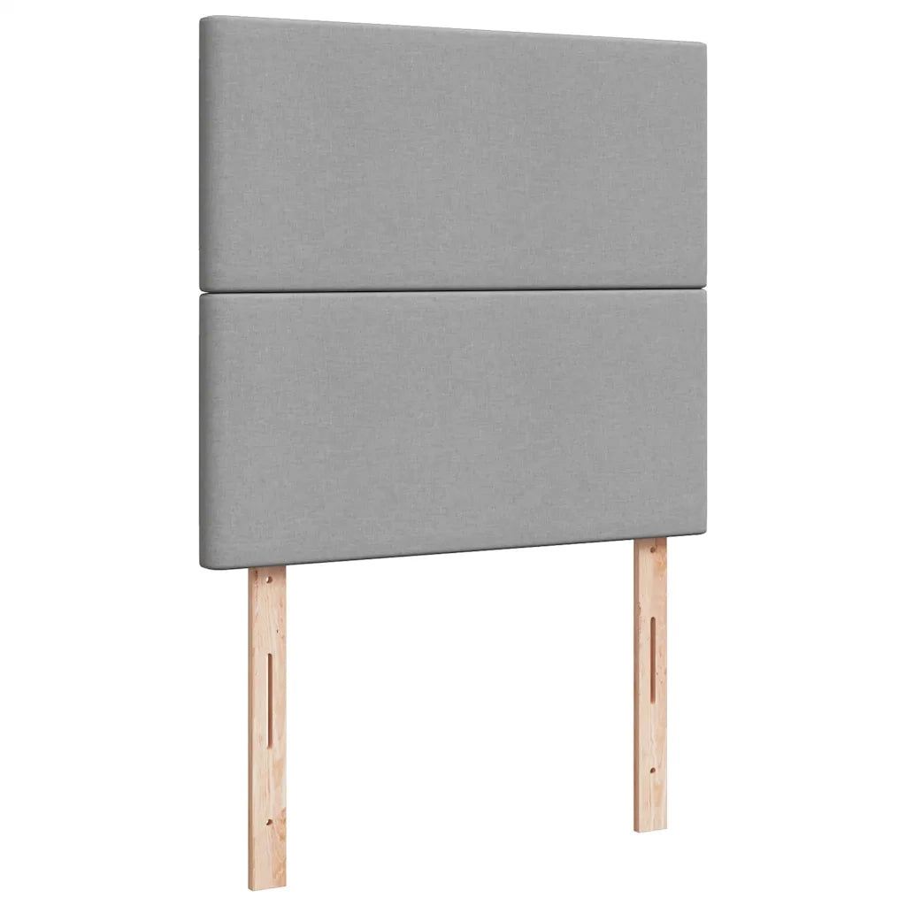 Giroletto a Molle con Materasso Grigio Chiaro 90x200 cm Tessuto 3294232