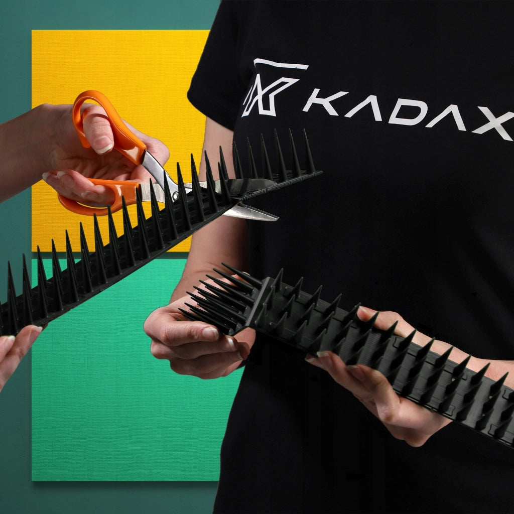 Punte anti-piccioni KADAX, 51 cm, in plastica densa e resistente, 24 pezzi