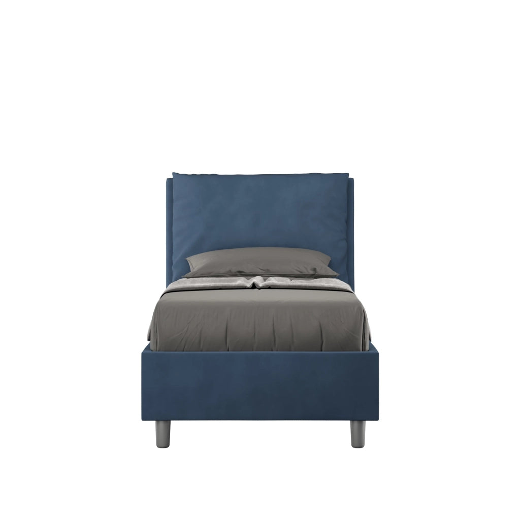 Letto Singolo 80x200 cm con Rete Antea Blu