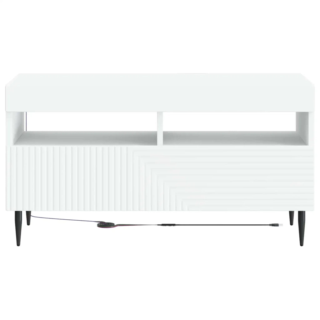 Mobile TV LED HAARLEM 81 x 35 x 43 cm Bianco 896995