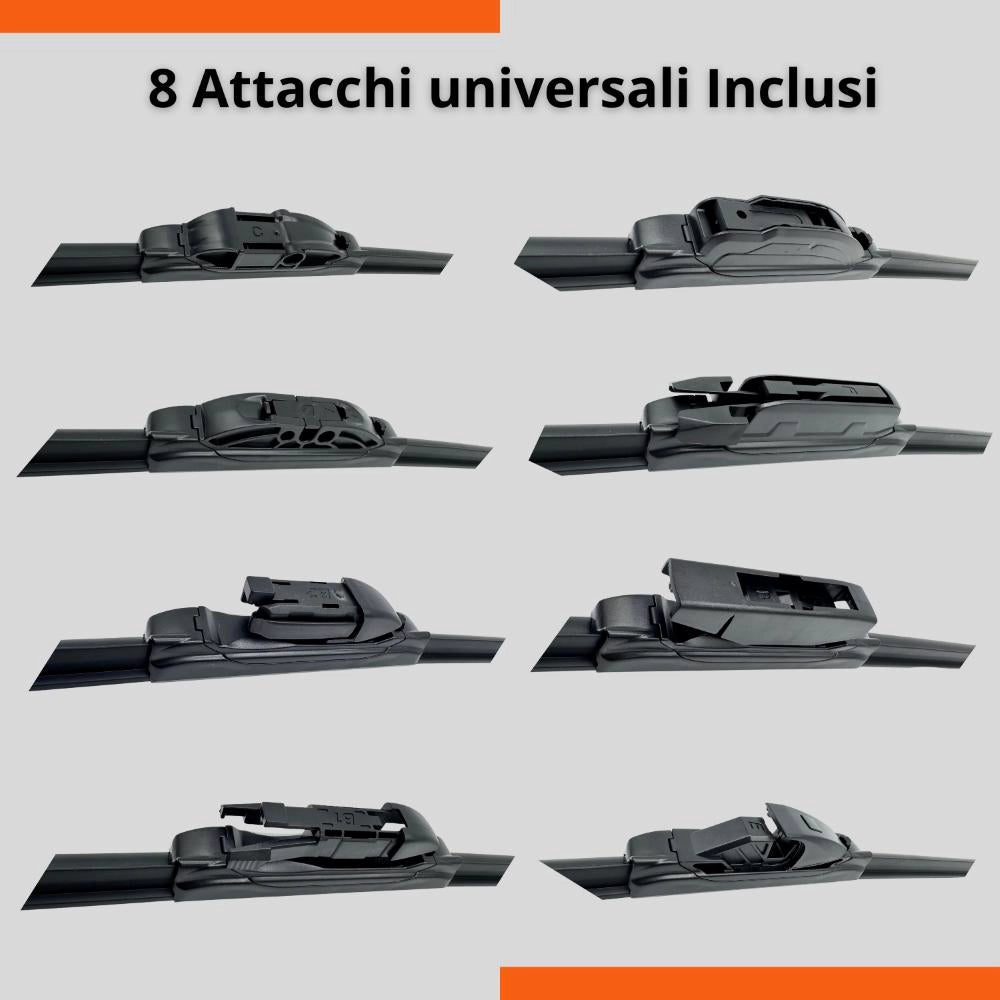Tergicristalli Anteriore Universale in gomma Multi attacco Easy Click 70 cm