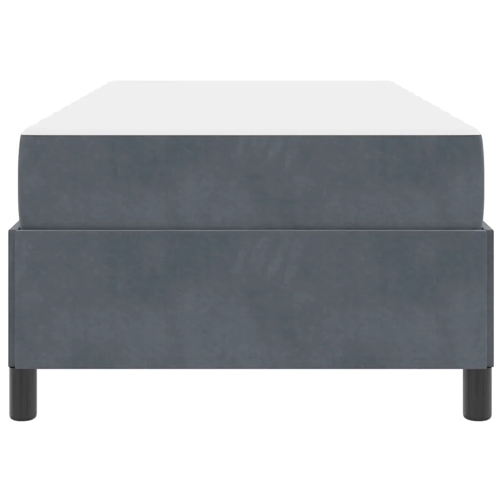 Struttura del letto Grigio scuro 90 x 190 cm Tessuto