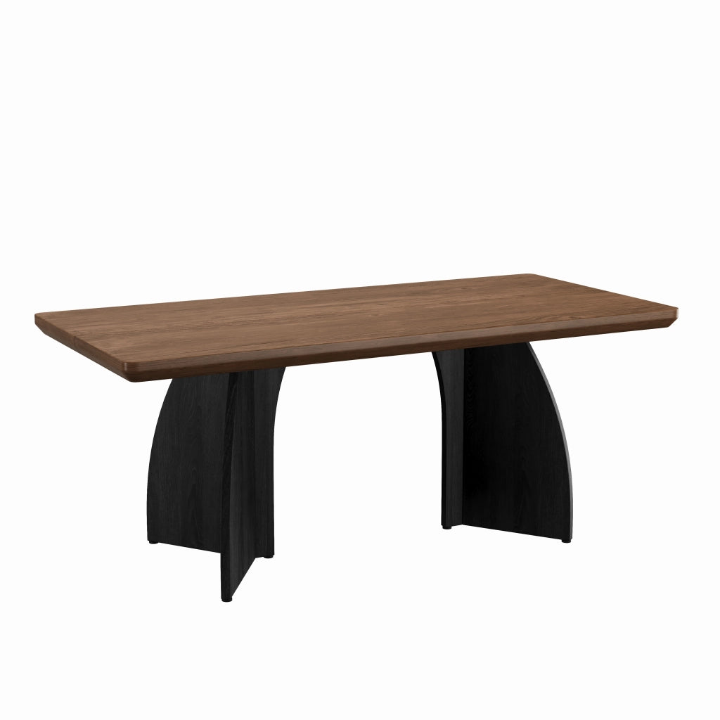 Tavolo da pranzo 160x80 cm in MDF noce