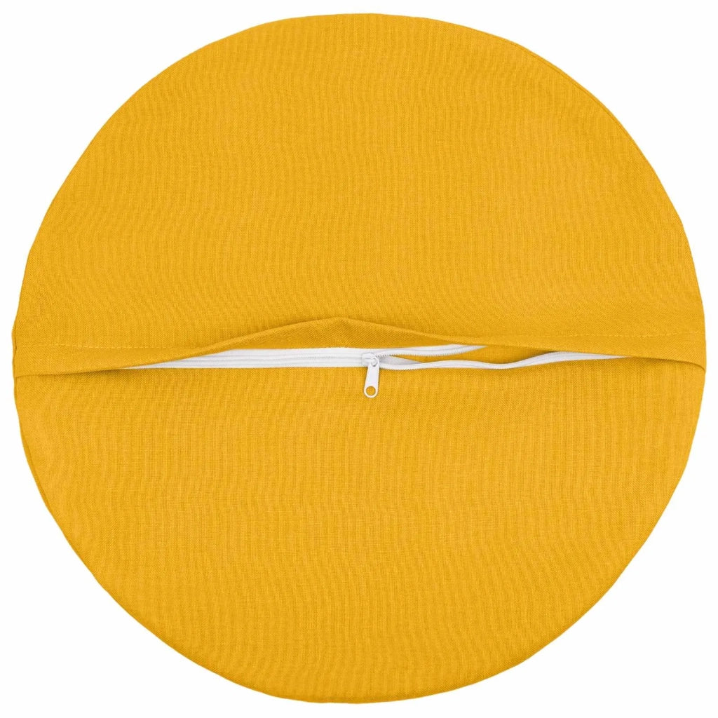 Cuscino con cuscino HEERLEN 2 pz Giallo Chiaro Tessuto 928677