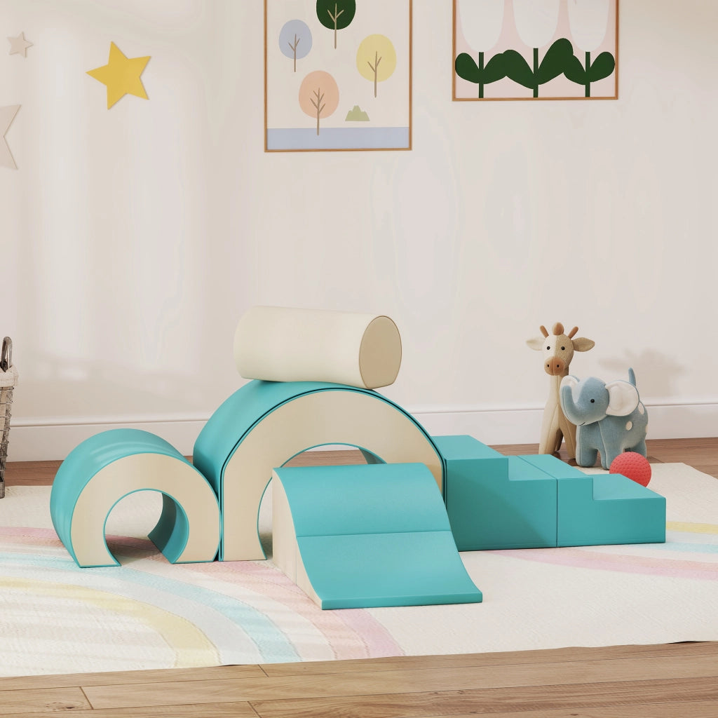 Set 5 Blocchi Morbidi Schiuma ¨C Xylo ¨C Bambini Forme Creative Verde