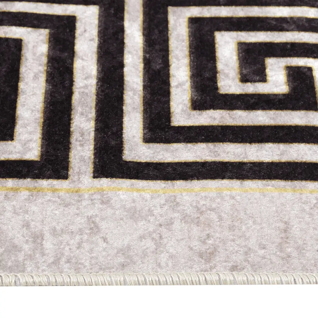 Tappeto Lavabile 80x300 cm Beige Chiaro 337947