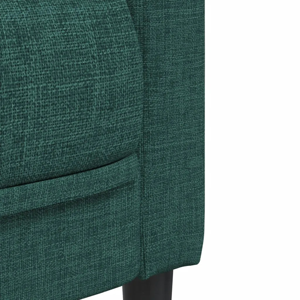 Poltrona Verde Scuro in Tessuto 372599
