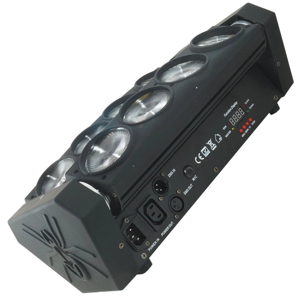 Trade Shop - Faro Led Strobo Rgbw Doppia Colonna Rotante Cree Beam Light Discoteca Dmx512 -
