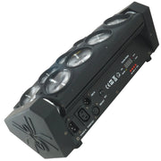 Trade Shop - Faro Led Strobo Rgbw Doppia Colonna Rotante Cree Beam Light Discoteca Dmx512 -