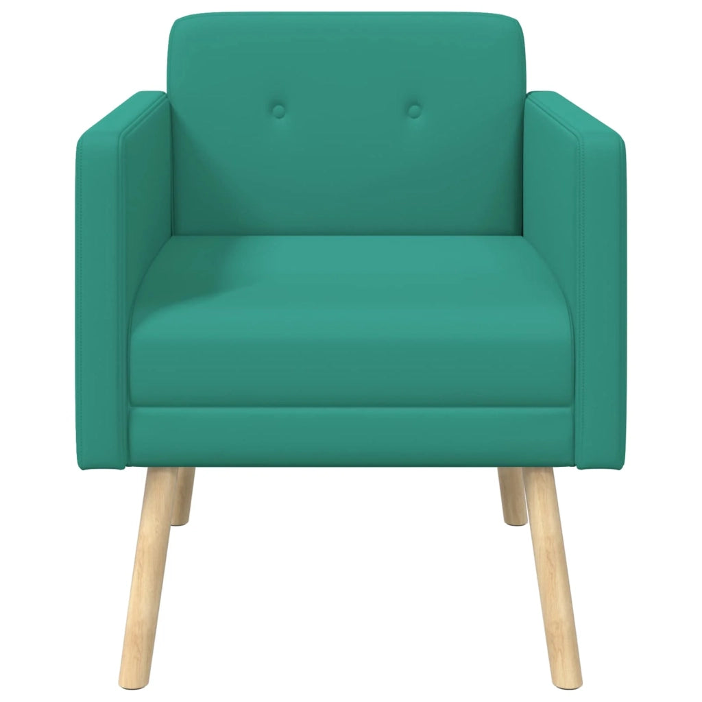 Poltrona decorativa Turchese Velluto 42044805