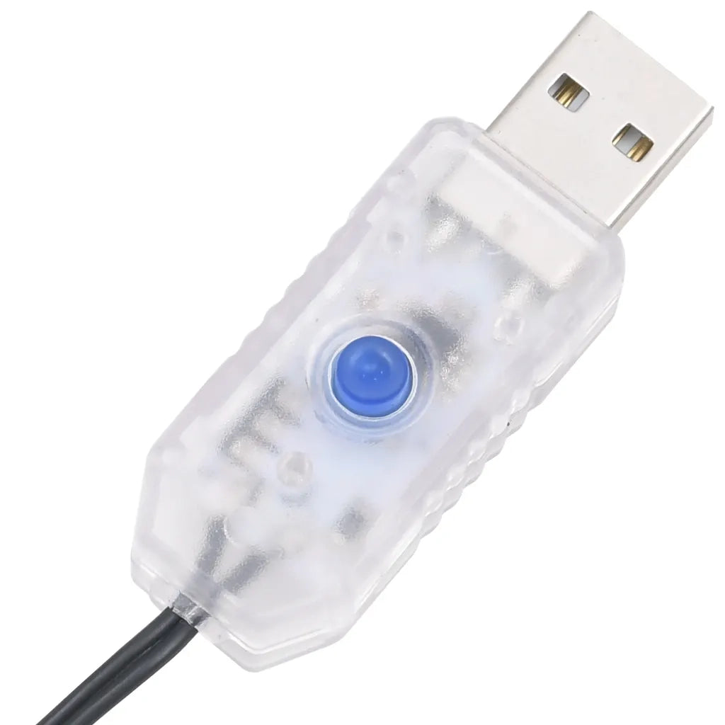 Stringa LED con 300 Luci LED Bianco Freddo 30 m in PVC 343204