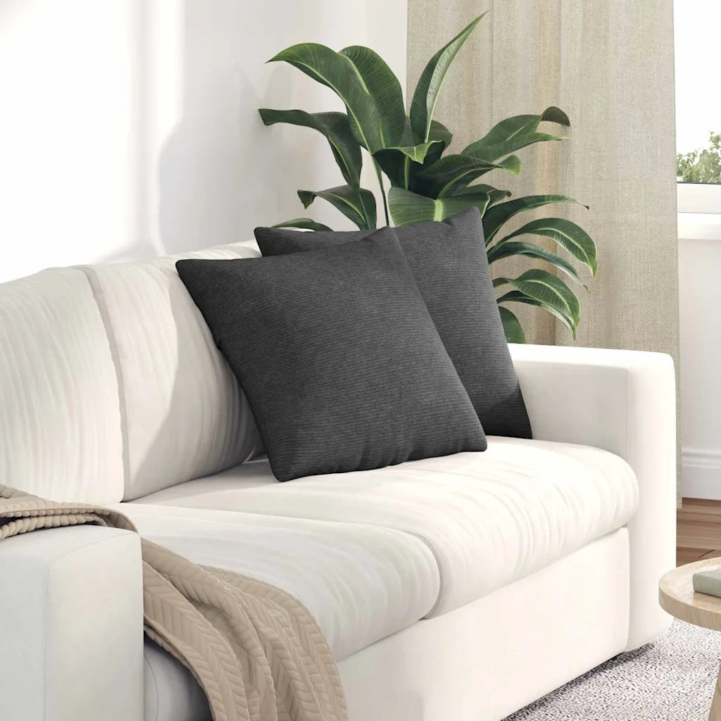 Cuscini da Divano 2 pcs Grigio scuro 45 x 45 cm 42013947
