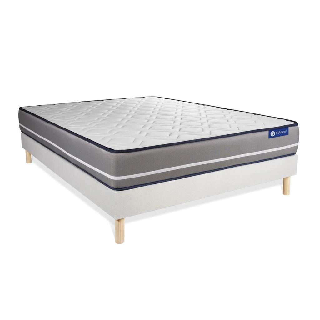 Kit rete e materasso matrimoniale Actilatex pur 150x195cm - Spessore : 20cm - Lattice e memory foam - rigido