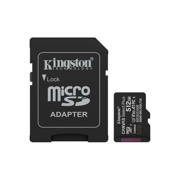 M.SDCS 512GB+ADAP PLUS KINGSTON 150MB