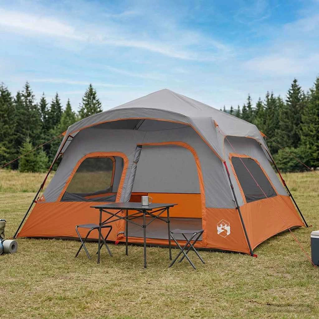 Tenda Istantanea Grigio e arancione 340 x 280 x 190 cm 42017483