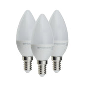 Lampadina led candela e14 5.5 watt resa 40watt risparmio energetico 4500k pezzi 3