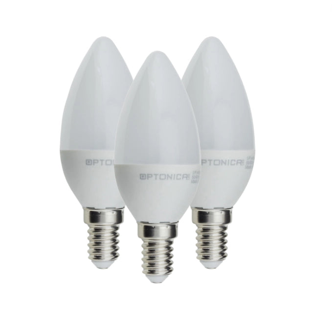 Lampadina led candela e14 5.5 watt resa 40watt risparmio energetico 4500k pezzi 3