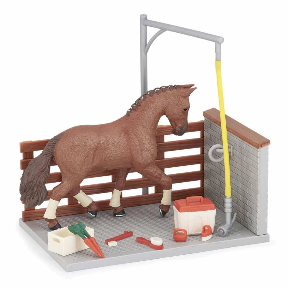 Papo - Horse washing box with accessories