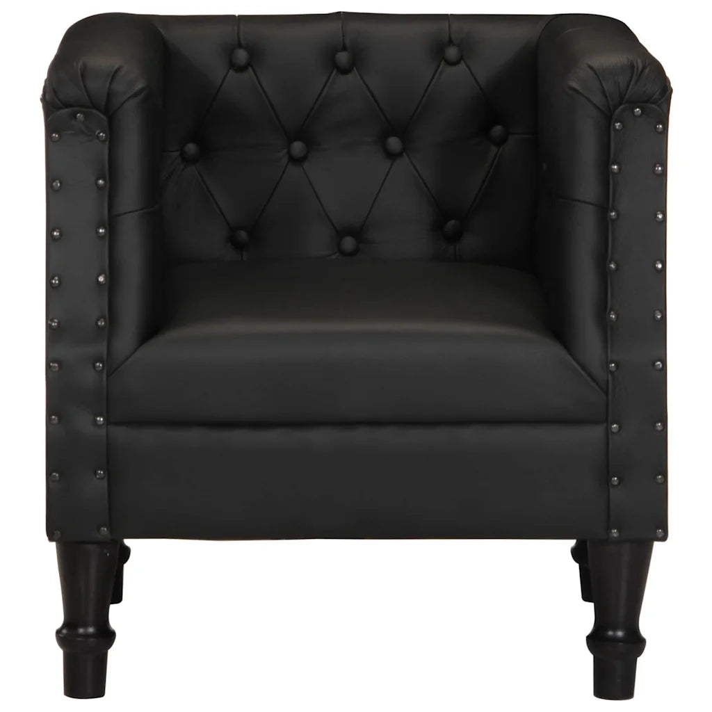 Poltrona Nera in Vera Pelle 286590