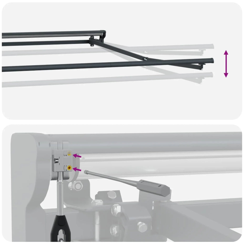 Tettuccio Elettrico Retrattile Antracite 4 x 2 m 3421164