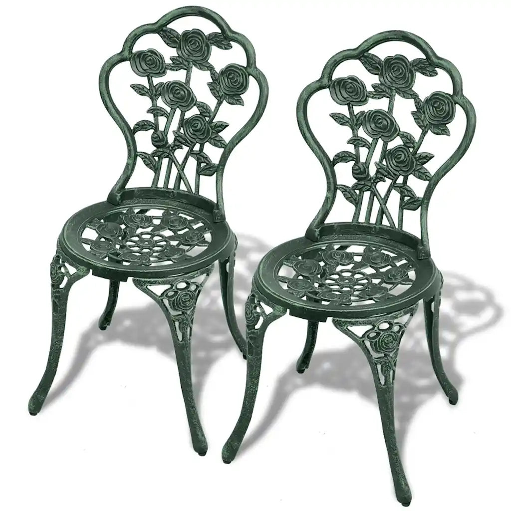 Set da Bistrot 3 pz in Alluminio Pressofuso Verde 42164