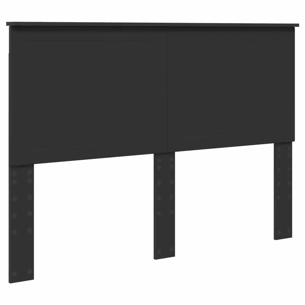 Letto matrimoniale | Letto per adulti | Struttura del letto Nero 140 x 200 cm Legno Ingegnerizzato