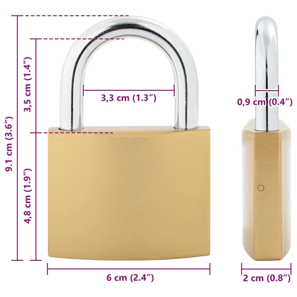 U Lock con Chiavi 6 pcs Ottone Ferro 42021935