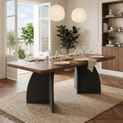 Tavolo da pranzo 160x80 cm in MDF noce