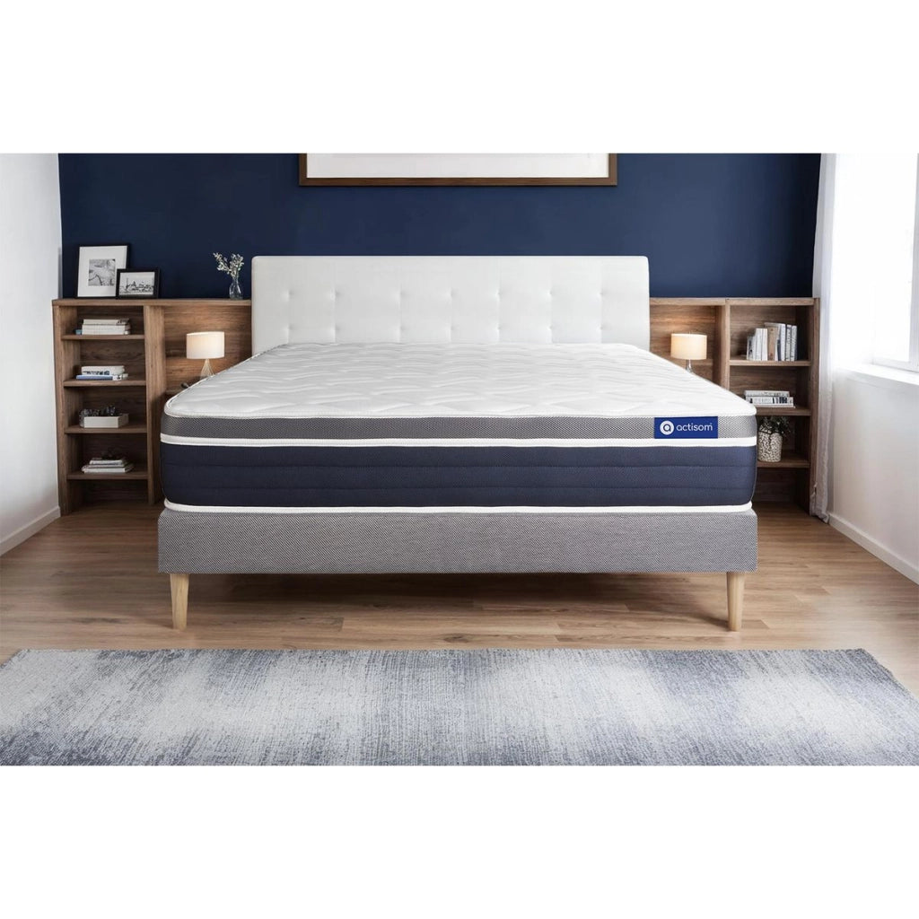 Kit rete e materasso Actiflex confort 135x200cm - Spessore : 26cm - Molle insacchettate e memory foam - Moderatamente rigido