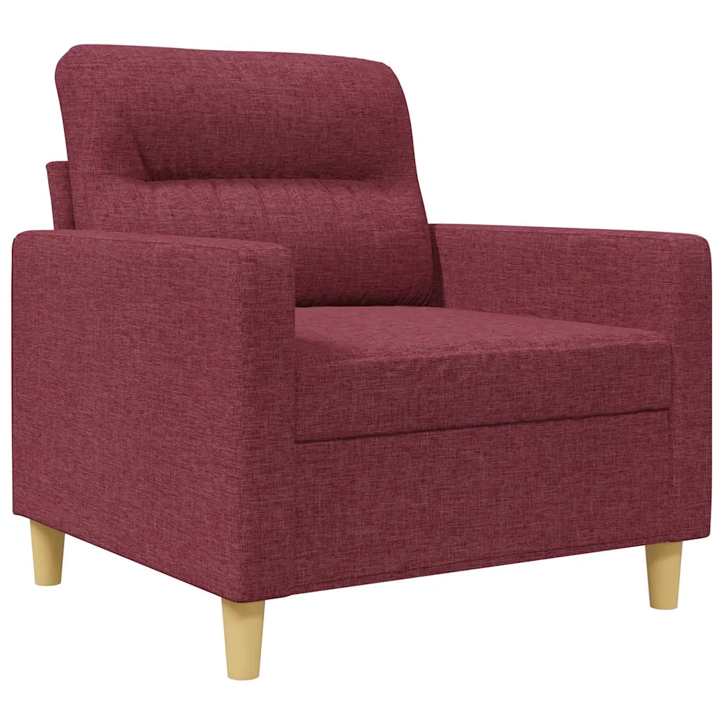 Fauteuil Rouge bordeaux 60 cm Tissu