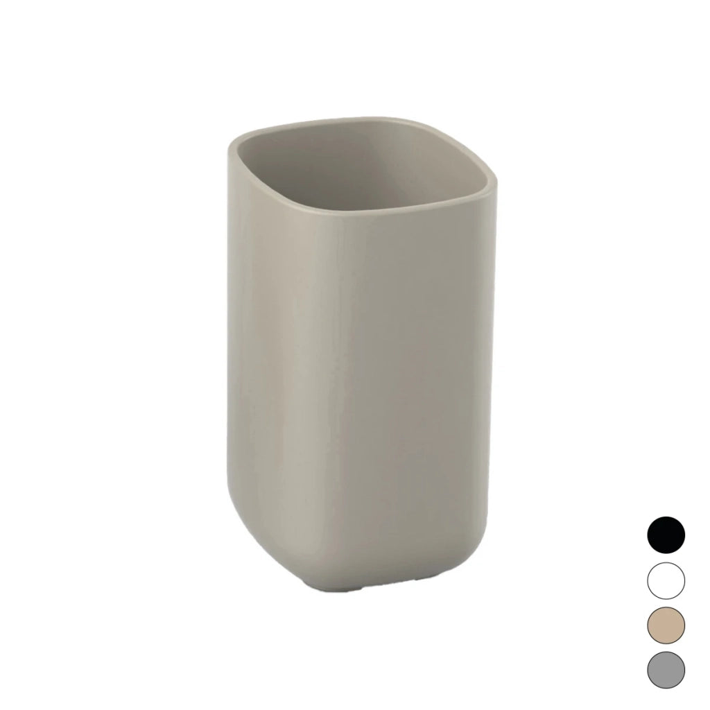 Porta spazzolini POD METAF bianco 7x11,5 cm