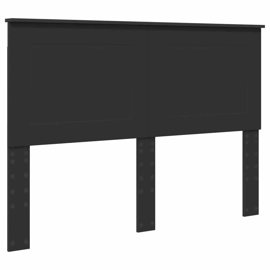 Letto matrimoniale | Letto per adulti | Struttura del letto Nero 140 x 200 cm Legno Ingegnerizzato